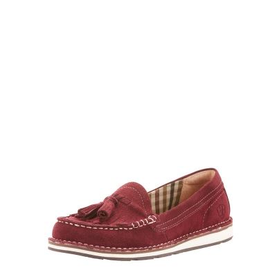 Ariat Tassel Cruiser - Loafers Schoenen Bordeaux Dames - 11495-655